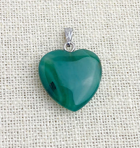 Agate Heart Pendant