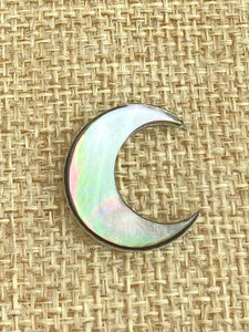 Mother of Pearl Moon Charm