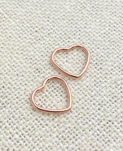 14k Rose Gold Filled Heart Jump Ring CL 10.0mm