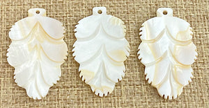 Mother of Pearl Leaf Charm