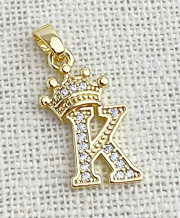 Gold Plated “K” Initial Pendant