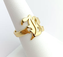 14k Gold Plated Initial “K” Ring