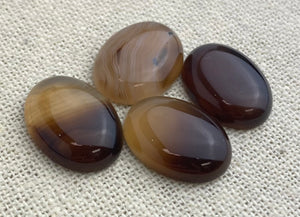 Brown Banded Agate Oval Cabochon