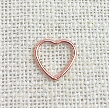 14k Rose Gold Filled Heart Jump Ring CL 10.0mm