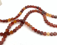 Carnelian Heart Bead Strand Sku#M2832