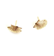 14KGF Seashell Studs 1820-4