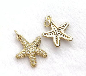 Starfish Gold Plated Charm