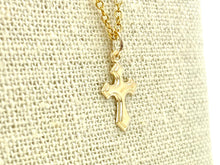 14KGF Cross Charm , Sku#2094-C