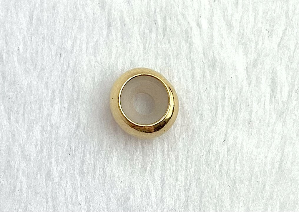 2.5mm Stopper Bead (2.7x7mm) 14k Gold Filled, Sku#M4001349