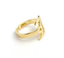 14k Gold Plated Initial “K” Ring