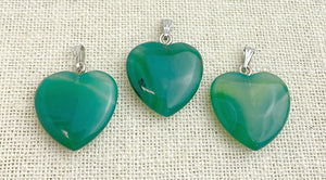 Agate Heart Pendant