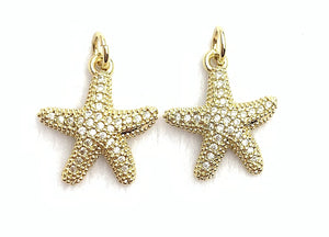 Starfish Gold Plated Charm