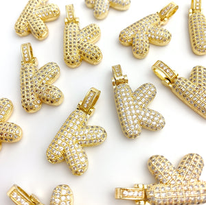 Gold Plated Initial “K” Pendants