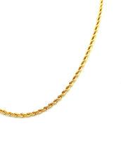 14KGF French Rope Chain Necklace 18” 20” 22” 24” , 2.5mm