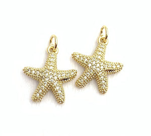 Starfish Gold Plated Charm