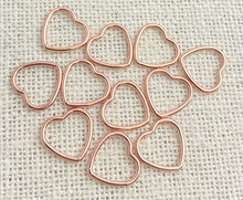 14k Rose Gold Filled Heart Jump Ring CL 10.0mm