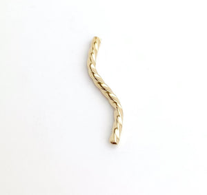 14k Gold Filled Twisted Square S Tube