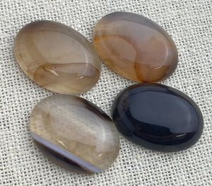 Brown Banded Agate Oval Cabochon