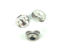 14K White Gold Ear Nut FP Jumb, Sku#12-27-20