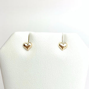 Gold Filled Heart Stud Earrings