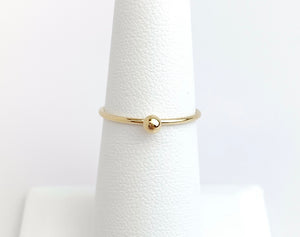 Gold Filled Stacking Ring w/Ball