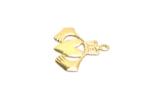 14KGF Claddagh Charm 529