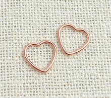 14k Rose Gold Filled Heart Jump Ring CL 10.0mm