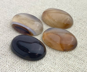 Brown Banded Agate Oval Cabochon