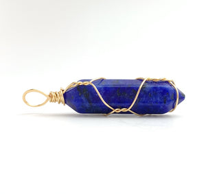 Wire Wrapped Lazurite Pendant