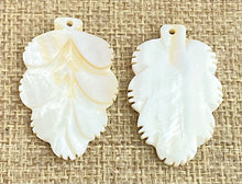 Mother of Pearl Leaf Charm