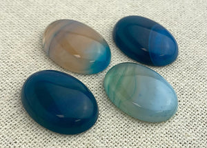 Blue Lace Agate Oval Cabochon