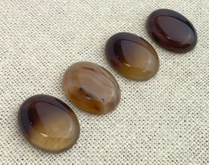 Brown Banded Agate Oval Cabochon