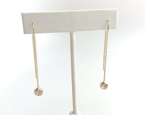 U-Threader Cubic Zirconia Earrings