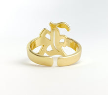 14k Gold Plated Initial “K” Ring