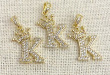 Gold Plated “K” Initial Pendant