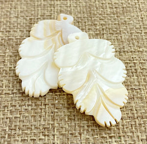 Mother of Pearl Leaf Charm