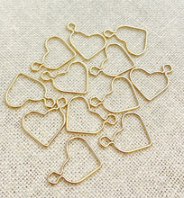 14k Gold Filled Wire Heart w/Ring 15.5mm