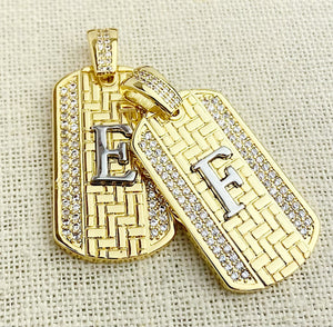 Gold Plated Cubic Zirconia Initial Pendants