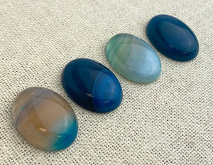 Blue Lace Agate Oval Cabochon