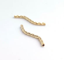 14k Gold Filled Twisted Square S Tube