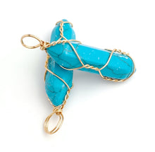 Wire Wrapped Turquoise Pendant