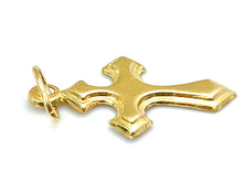 14KGF Cross Charm , Sku#2094-C