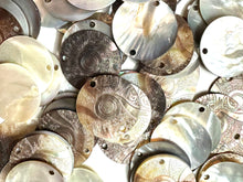 Mother Of Pearl Shell, Circle Mother Of Pearl, Craved MOP, Sku#M3001