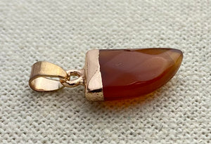 Agate Gold Plated Pendant