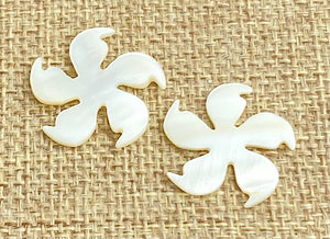 Mother of Pearl Flower Charm