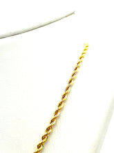 14KGF French Rope Chain Necklace 18” 20” 22” 24” , 2.5mm