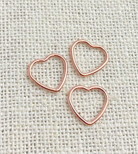 14k Rose Gold Filled Heart Jump Ring CL 10.0mm