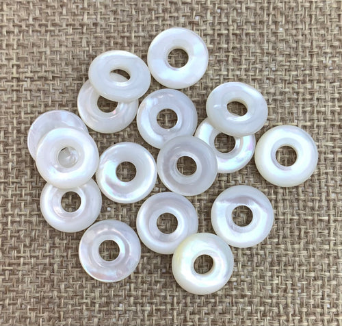 Mother of Pearl Donut Beads