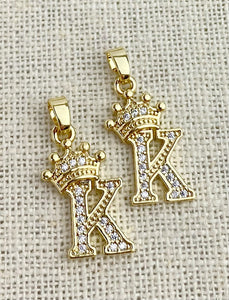 Gold Plated “K” Initial Pendant