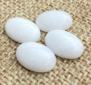 Mutton Fat Jade Oval Cabochon